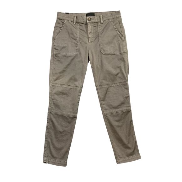Vince Jeans Womens 27 Gray Military Cotton Blend Patch Pocket Zip Fly Trousers - Picture 1 of 15